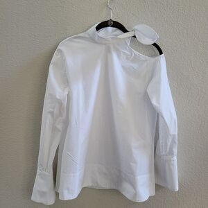 Eudon Choi shirt open shoulder Top size 6 S
